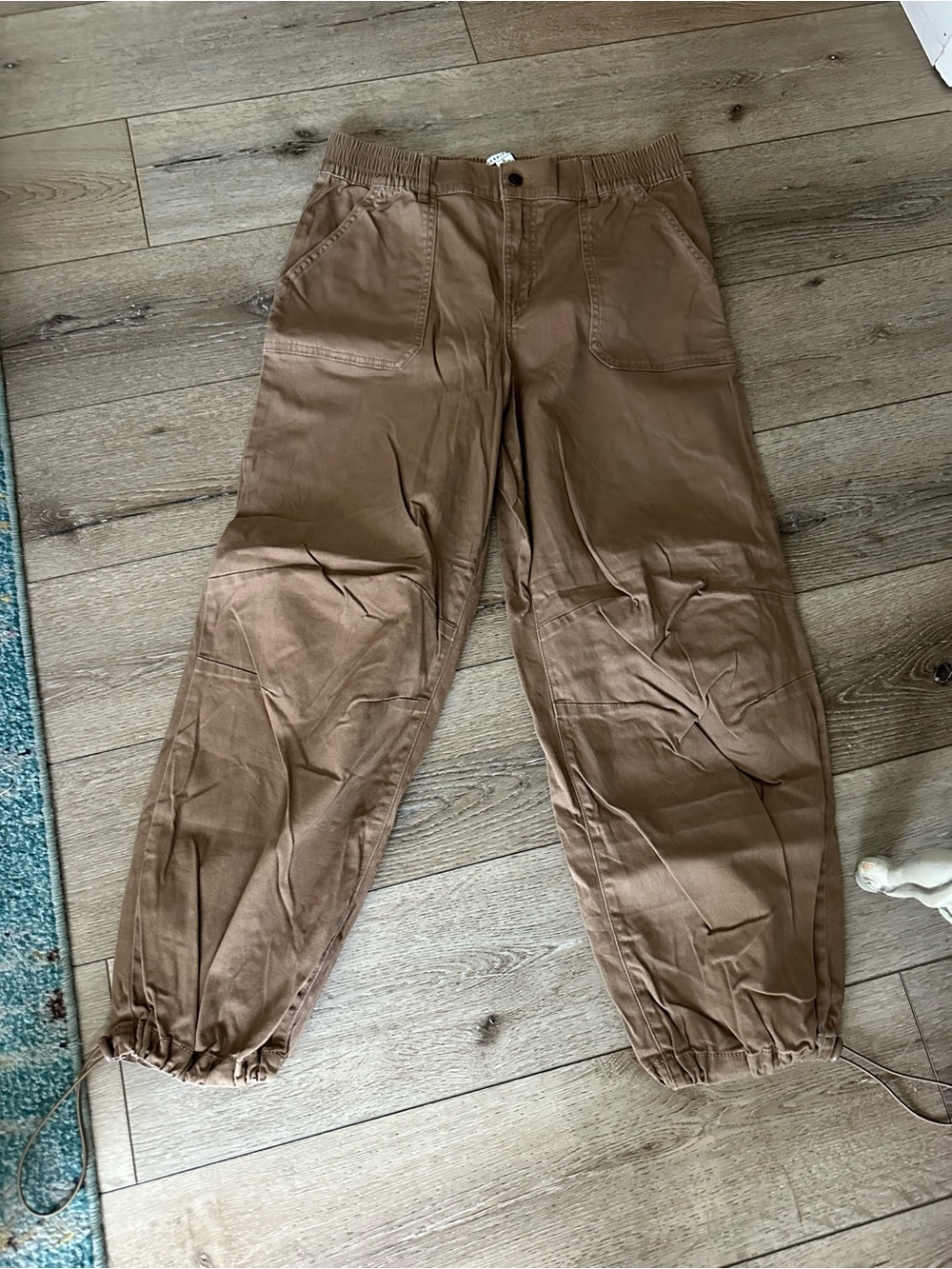 Celebrity Pink Brown Elastic Ankle Jogger Pants